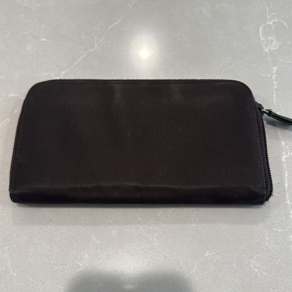 Authentic Prada Brown Nylon Wallet with Zip. - Picture 3 of 8